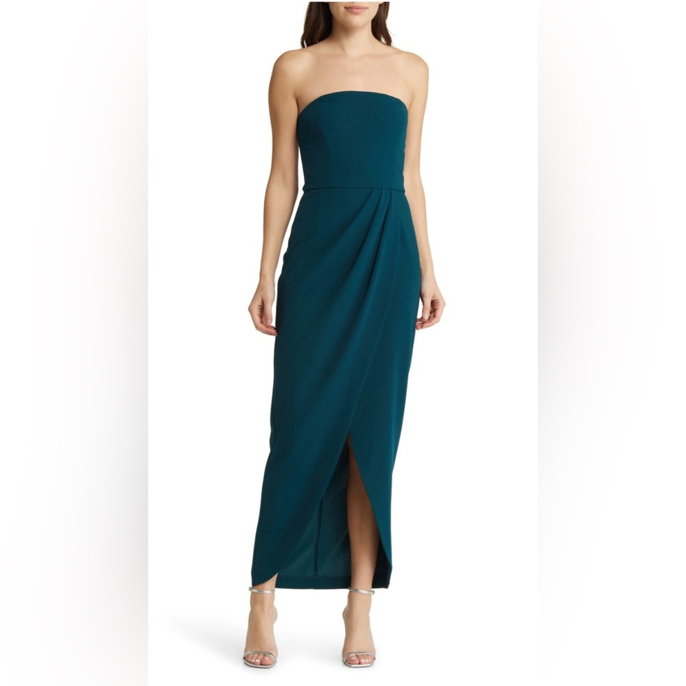WAYF The Angelique Strapless Tulip Gown size M